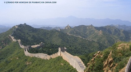 Muralha da China vista do espaço