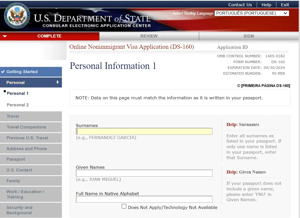 O que é DS - 160? O que é DS - 160?