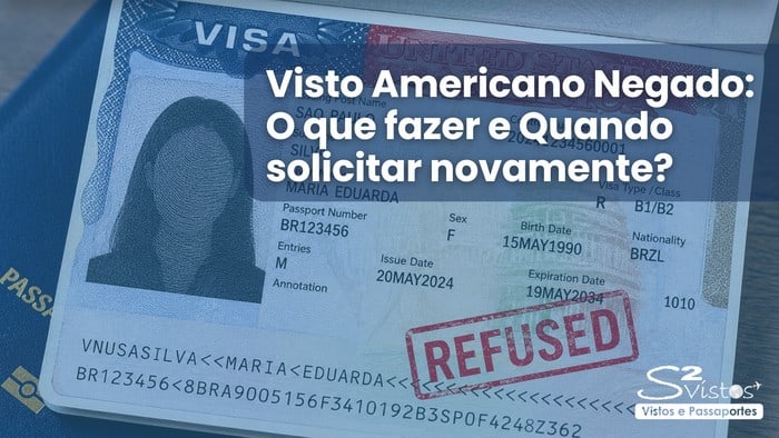 imagem Visto Americano Negado