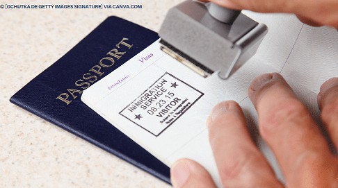 Carimbo no passaporte na Europa