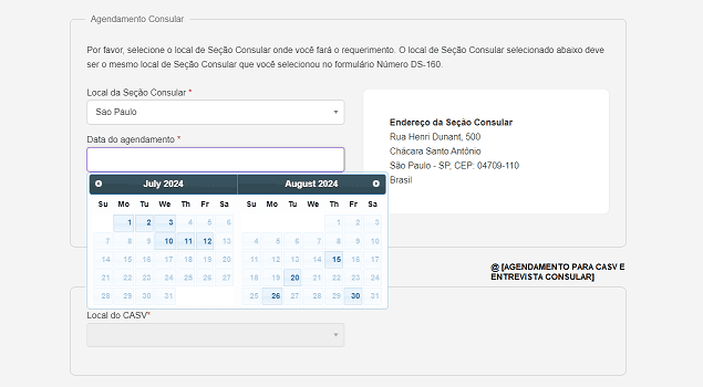 Fila para Visto Americano 2024