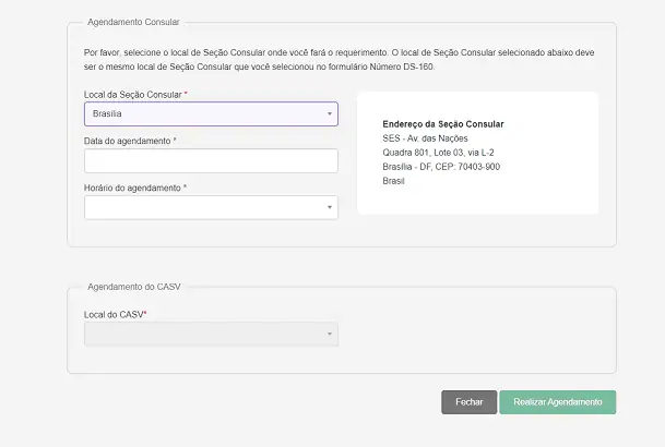 agendamento consulado americano Brasília agendamento consulado americano Brasília