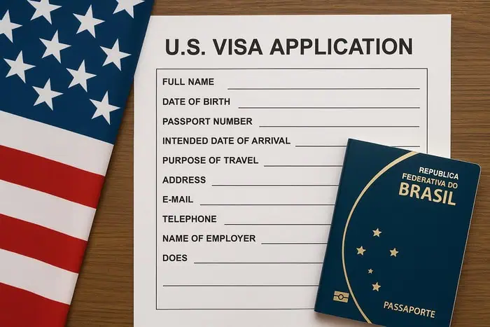 Solicitação de Visto e Passaporte