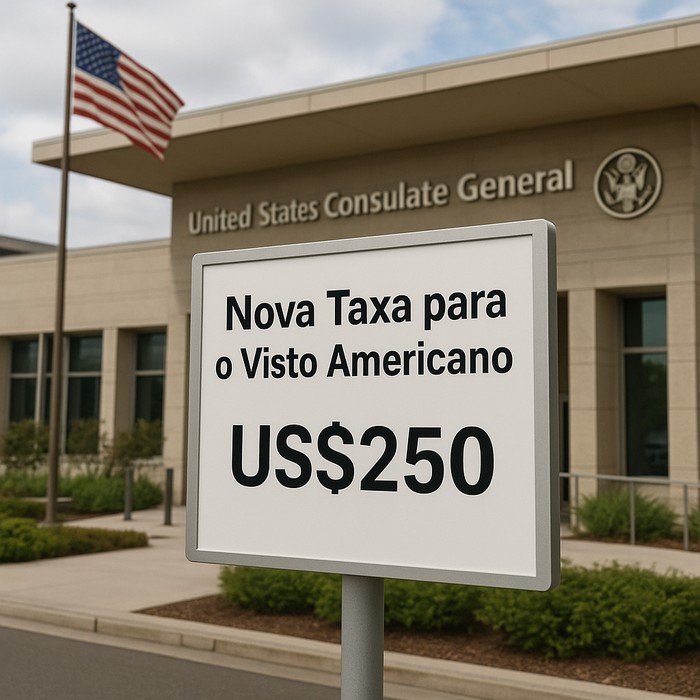 imagem Nova Taxa Extra do Visto Americano