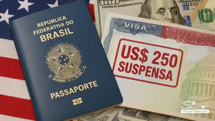 TAXA 250 VISTO EUA