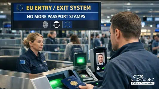 imagem Fim dos carimbos no Passaporte