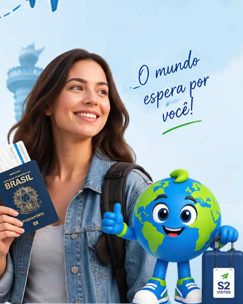 Viaje sem estresse! A S2 Vistos garante a renovação do seu visto para sua próxima aventura.